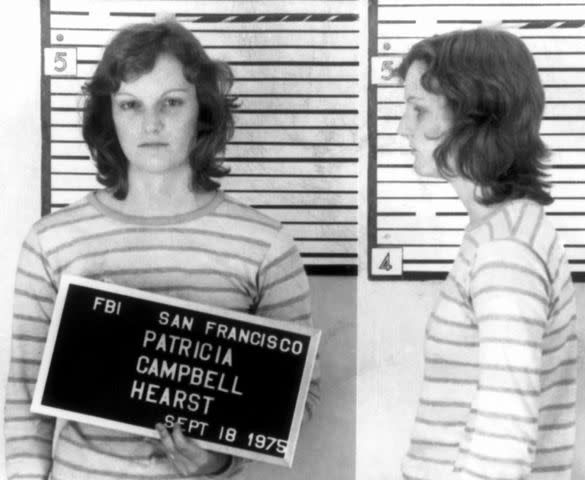 <p>Donaldson Collection/Michael Ochs Archives/Getty</p> Patty Hearst on Sept. 18, 1975