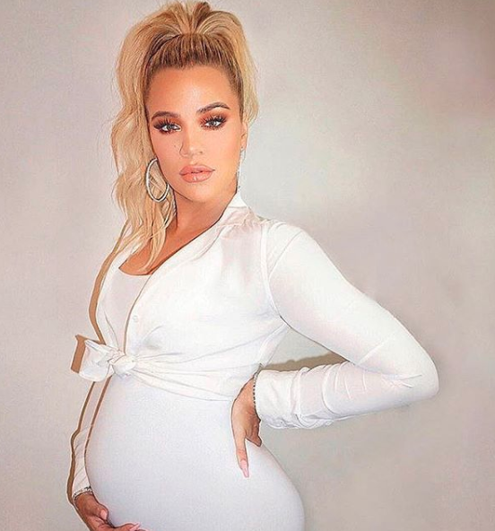 Khloe is currently nine months pregnant. Source: Instagram / khloekardashian