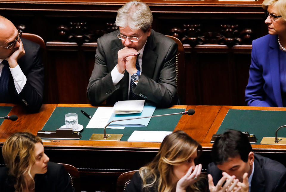 Italian Prime Minister Paolo Gentiloni in Rome