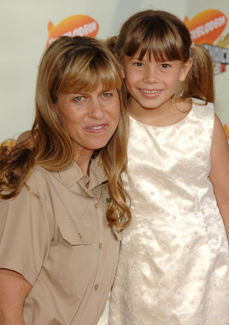 Terri Irwin and Bindi Irwin during Nickelodeon's 20th Annual Kids' Choice Awards - Arrivals at Pauley Pavilion in Westwood, California, United States. (Photo by Lester Cohen/WireImage)