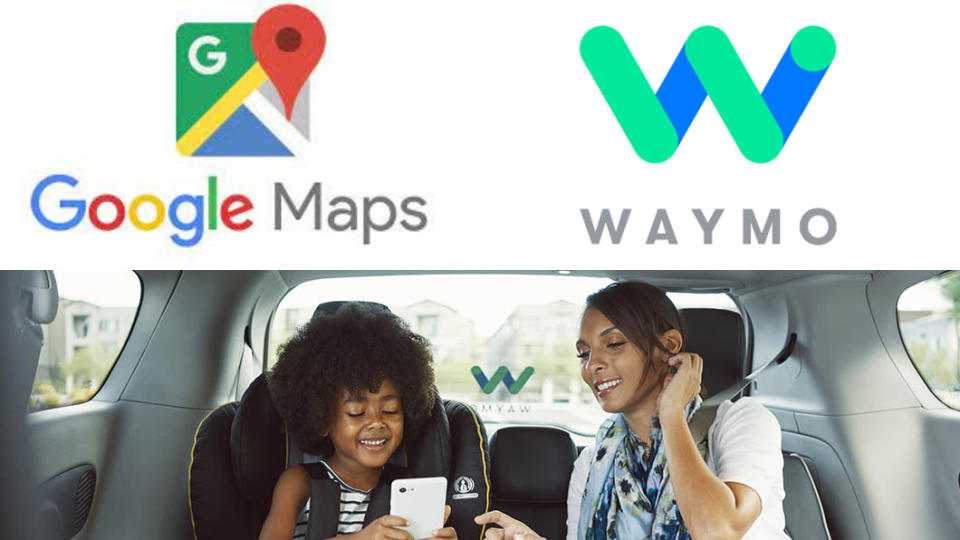 美國鳳凰城地區可以在Google Maps上看到Waymo無人駕駛計程車服務。（圖片來源/ Waymo）