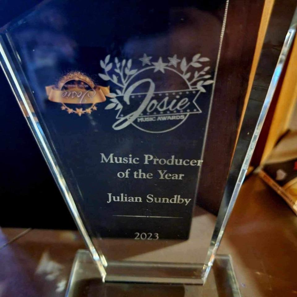 Julian Sundby of The Fort Studios won Music Producer of the Year on Oct. 22 at the annual Josie Music Awards.