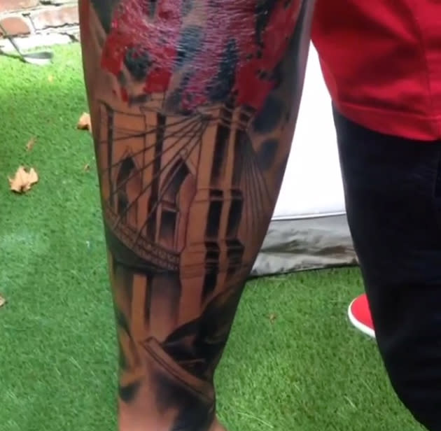 Thierry Henry shows off crazy New York-inspired tattoos