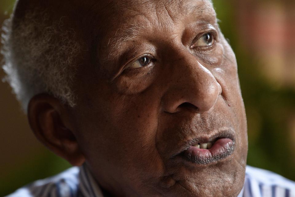 Daniel Smith, 88, son of a former slave, speaks to AFP at his home in Washington, D.C., August 5, 2020. / Credit: NICHOLAS KAMM/AFP/Getty