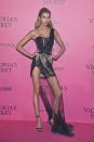 <p>Stella's lingerie-inspired look fit the theme well but the asymmetric skirt, sheer train and one-shouldered detail was just too much. <i>[Photo: Getty]</i> </p>