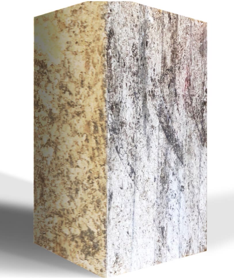 The mycelium and substrate leftovers are compressed into bricks that are said to withstand twice the pressure as concrete. biocycler