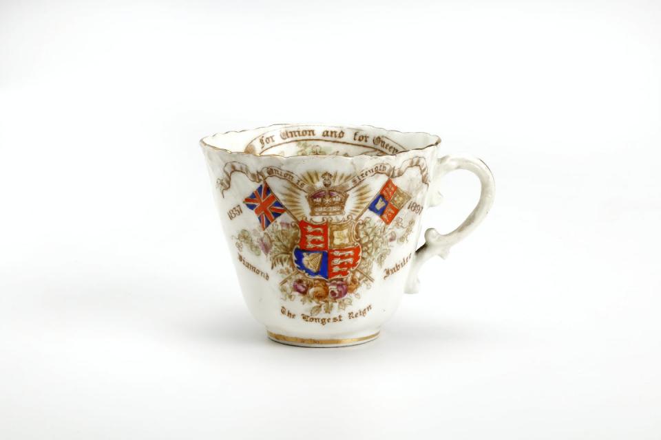 Commemorative teacup for Queen Victoria Diamond Jubilee, 1896. McCord Stewart Museum