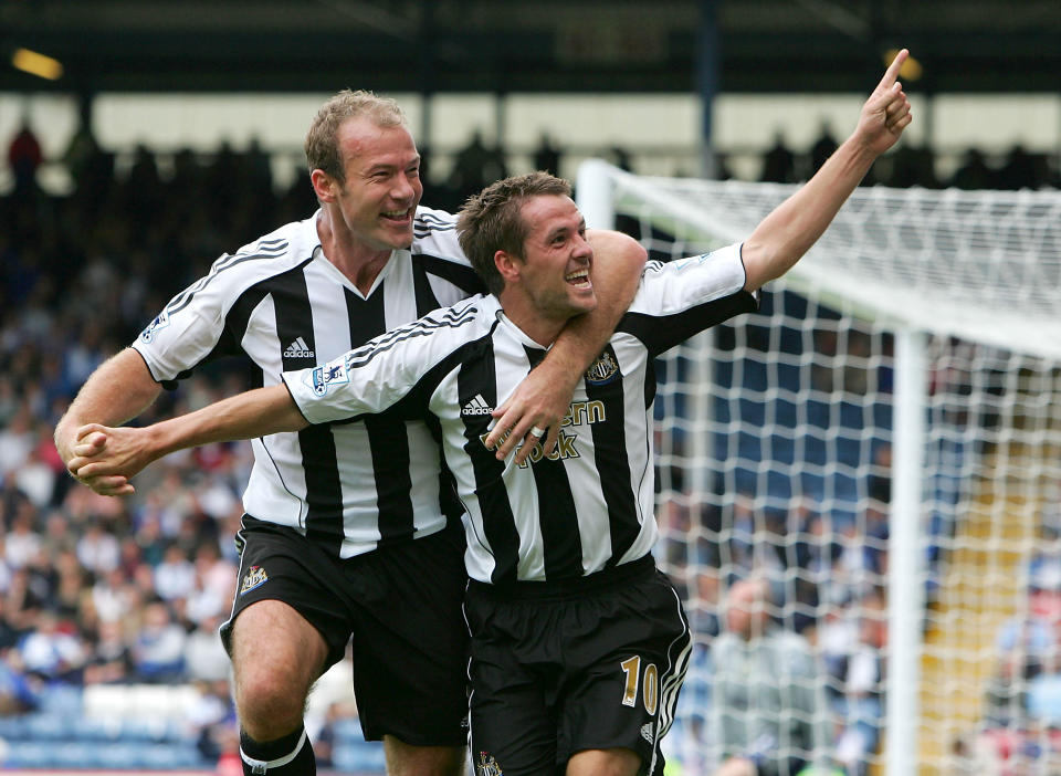 Shearer and Owen in happier times (Photo by Laurence Griffiths/Getty Images) 