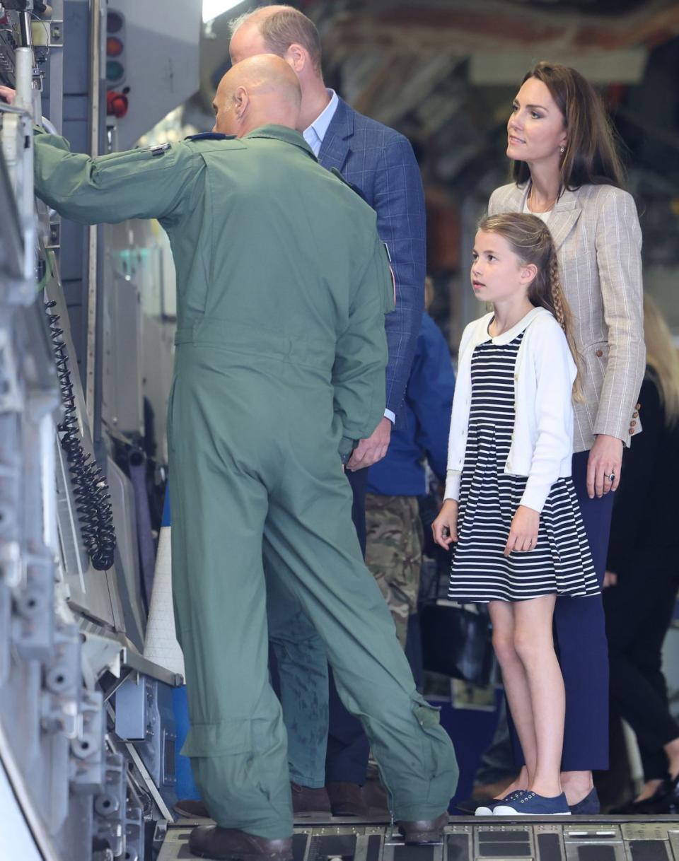 the prince and princess of wales visit the air tattoo