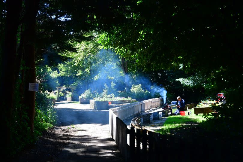 Merseyside Live Steam and Model Engineers miniature railway in Calderstones Park