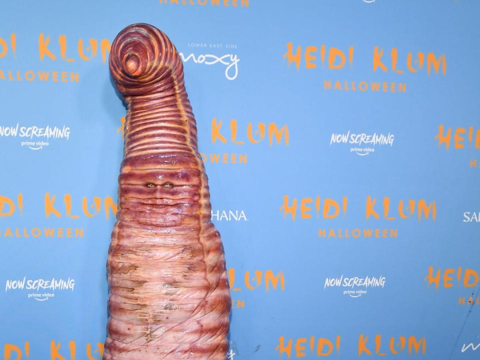 Heidi Klum in worm mode (Getty Images for Heidi Klum)
