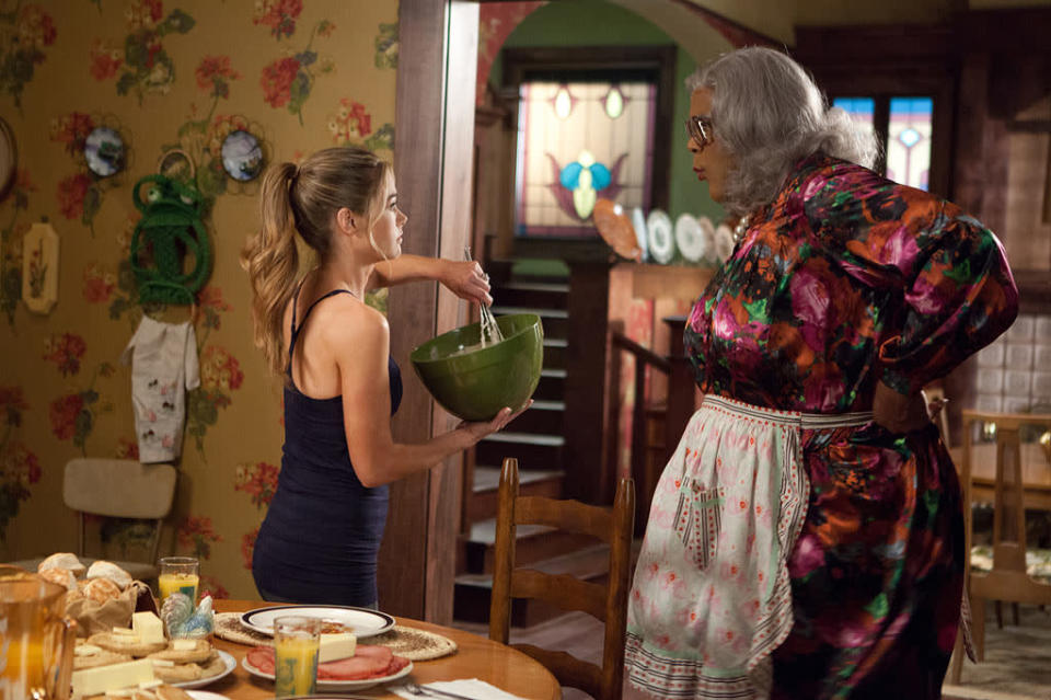 Denise Richards and Tyler Perry in Lionsgate's "Tyler Perry's Madea's Family Reunion" - 2012
