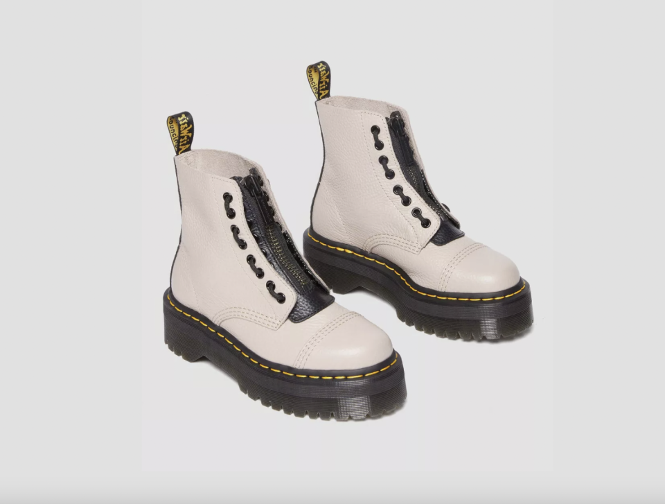 white leather boots dr martens