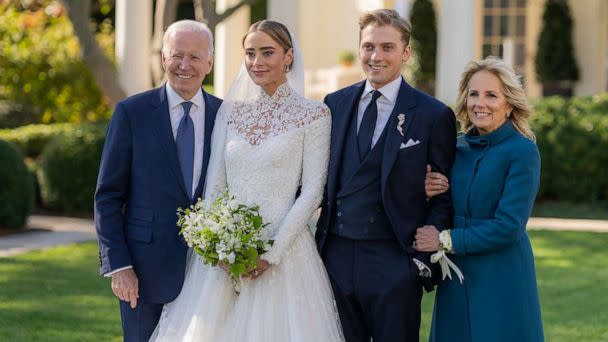 PHOTO: President Joe Biden and First Lady Jill Biden attend the wedding of Peter Neal and Naomi Biden Neal, on Nov. 19, 2022, on the South Lawn of the White House in Washington, D.C. (Official White House Photo by Adam Schultz)