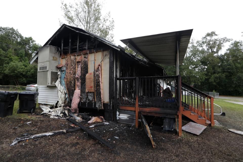 The Tallahassee Fire Department is investigating a fire at the Providence Baptist Church on Hillsborough Street Thursday, Oct. 24, 2019. The church fire may be connected to three others that occurred in Tallahassee Wednesday night and Thursday morning. 