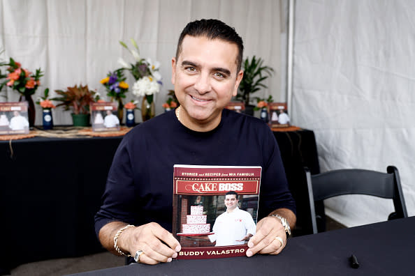 NEW YORK, NEW YORK – OCTOBER 16: Chef Buddy Valastro signs his book, “Cake Boss” at the Food Network New York City Wine & Food Festival presented by Capital One – Grand Tasting featuring Culinary Demonstrations presented by Liebherr Appliances on October 16, 2022 in New York City. (Photo by John Lamparski/Getty Images for NYCWFF)