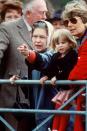 <p>The Queen at the Royal Windsor Horse Show with Princess Beatrice</p>