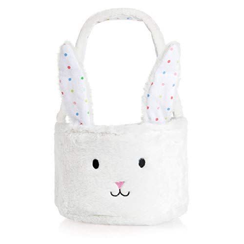 22) Plush Bunny Basket