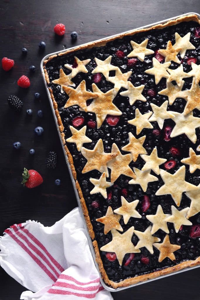 Mixed Berry Slab Pie