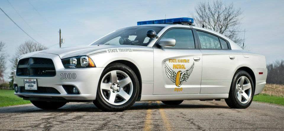 An Ohio State Highway Patrol cruiser.