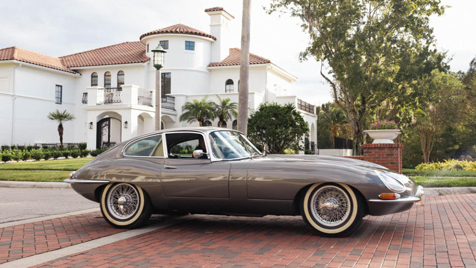 A Jaguar E-Type restomod from E.C.D. Automotive Design.