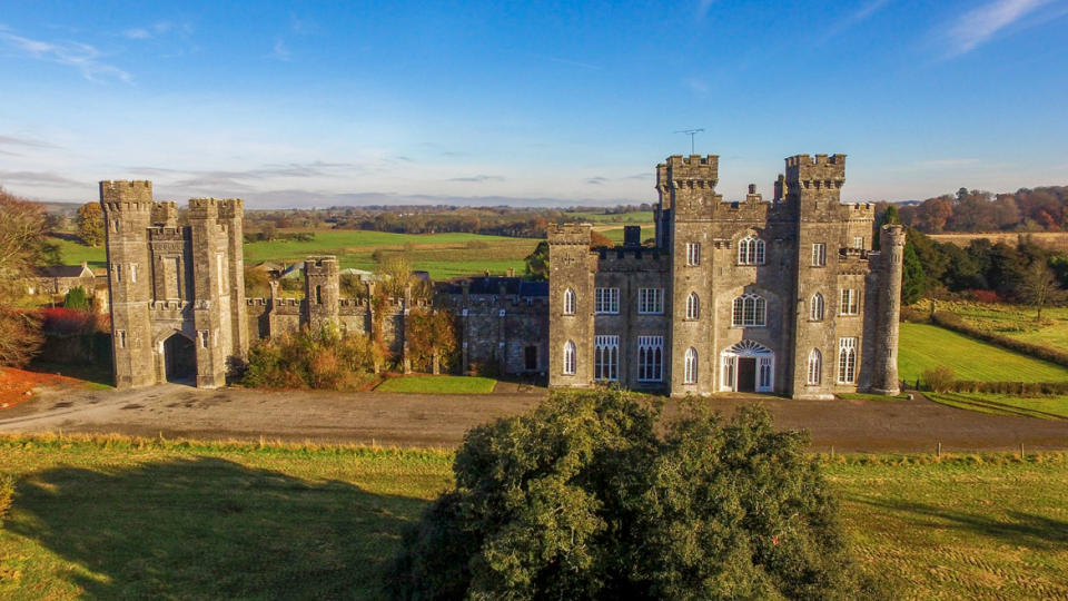 <p>The castle was built by Sir Richard Levinge [1785-1848], who first commissioned Sir Richard Morrison to design a new Gothic Revival-style castle residence circa 1810. (LeadingEstates.com) </p>