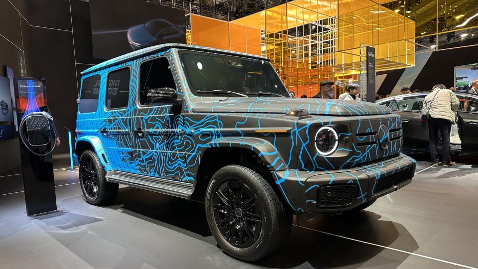 Future Mercedes-Benz EQG Makes Debut in Camouflage at CES