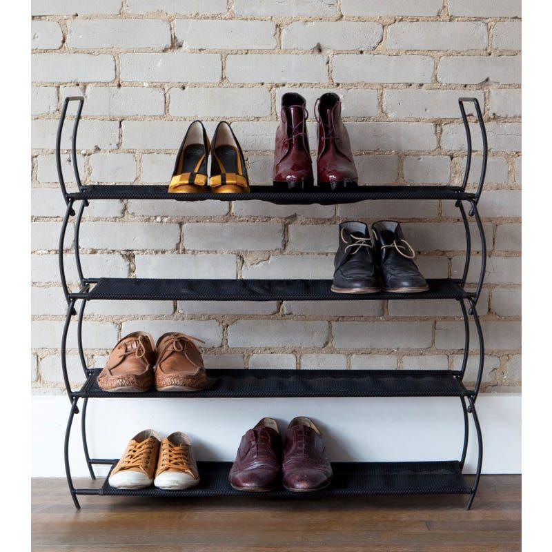 9) Imelda 2-Tier Stackable Shoe Rack