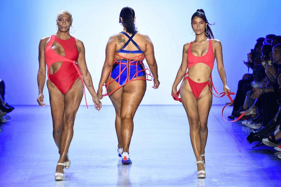 Chromat moved away from wholesale to keep prices down on its size-inclusive swimwear (pictured at the label's September 2010 fashion show). (Photo: Victor VIRGILE/Gamma-Rapho via Getty Images)