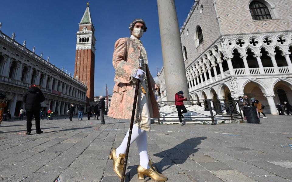 Venice should have celebrated its annual Carnival this week – but events have been cancelled - Getty