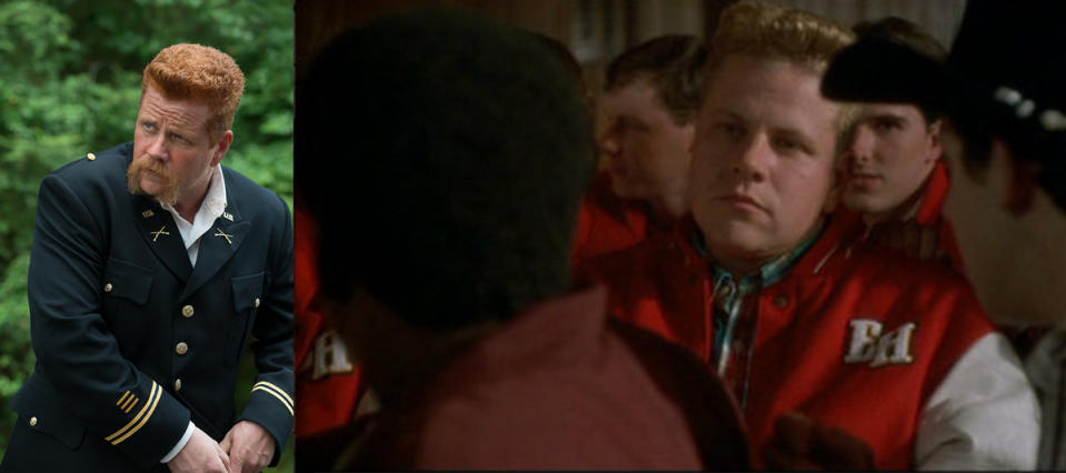 <p>As a crew member, Cudlitz worked on various sets until he began landing acting roles. He appeared in <i>Beverly Hills, 90210, A River Runs Through It</i>, and <i>D3: The Mighty Ducks</i> (pictured) before breaking out in HBO’s <i>Band of Brothers.</i><br><br>(Photo: AMC/Walt Disney Pictures) </p>