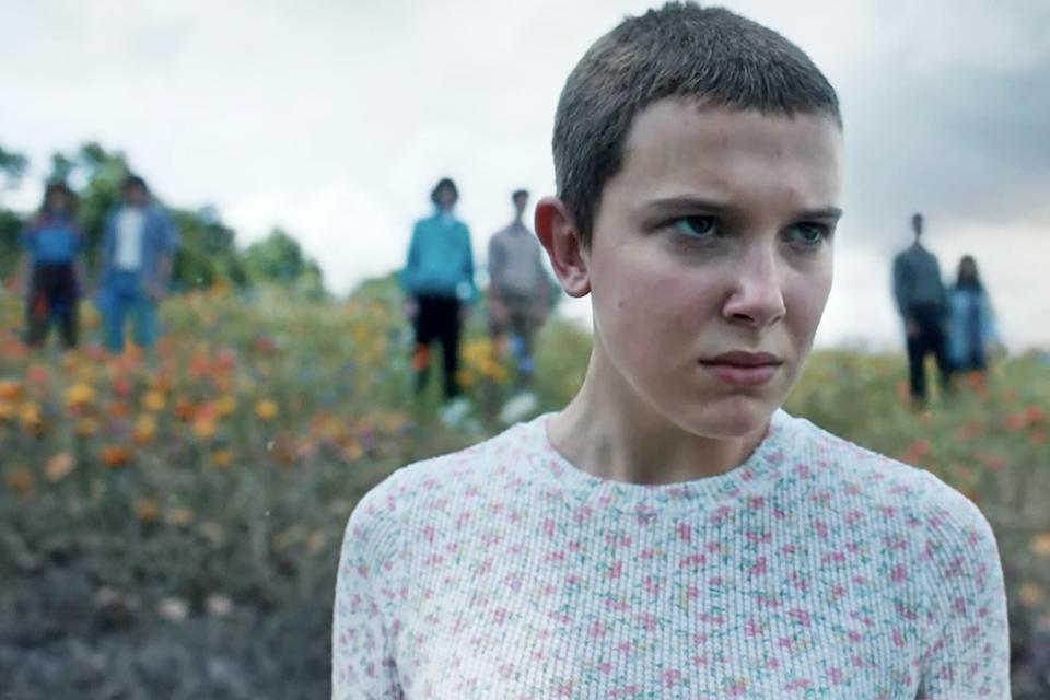 STRANGER THINGS. Millie Bobby Brown as Eleven in STRANGER THINGS.