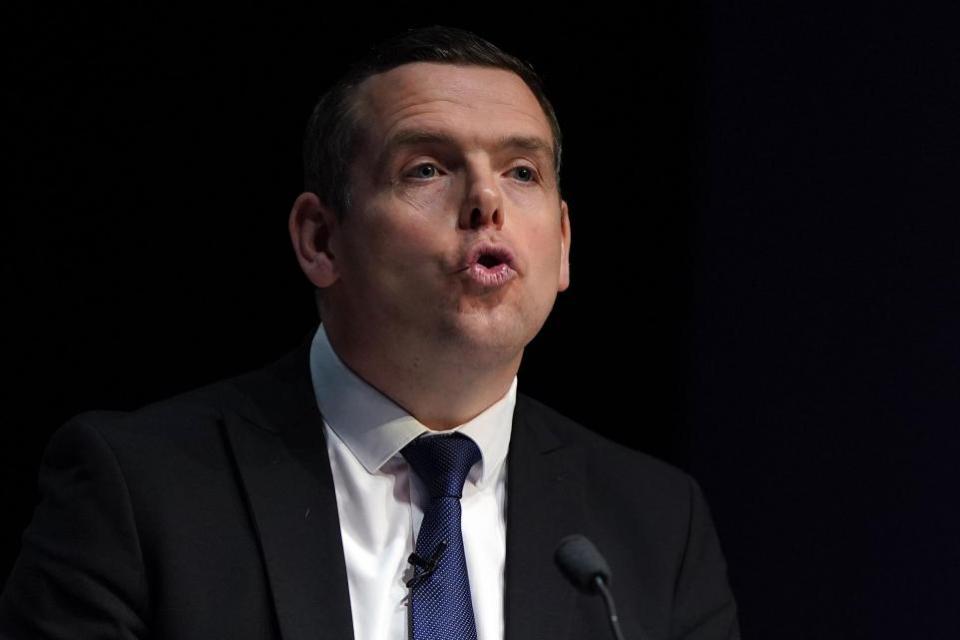 The National: Scottish Conservative leader Douglas Ross insisted his party was â€˜focused on Scotlandâ€™s real prioritiesâ€™. (Andrew Milligan/PA)