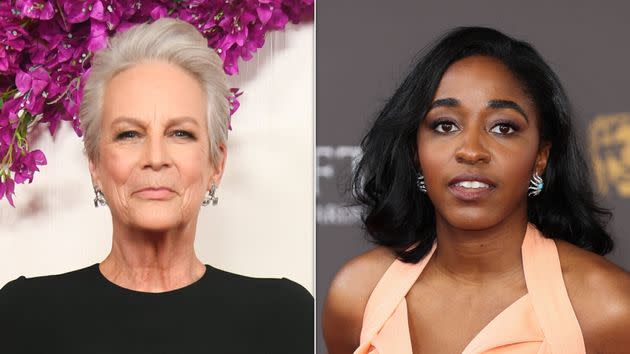 Jamie Lee Curtis, left, and Ayo Edebiri are set to co-star in the comedy 