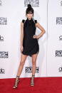 <p>Kendall Jenner kept it simple in an LBD and let her hair and caged heels do the talking!</p>