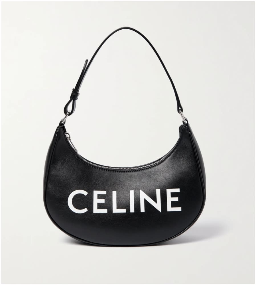 CELINE HOMME Ava Logo-Print Leather Messenger Bag