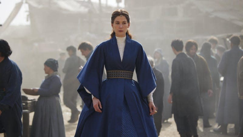 Rosamund Pike as Moiraine on Wheel of Time