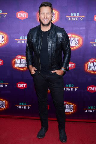 John Shearer/2021 CMT Awards/Getty Luke Bryan attends the 2021 CMT Music Awards in Nashville, Tenn.