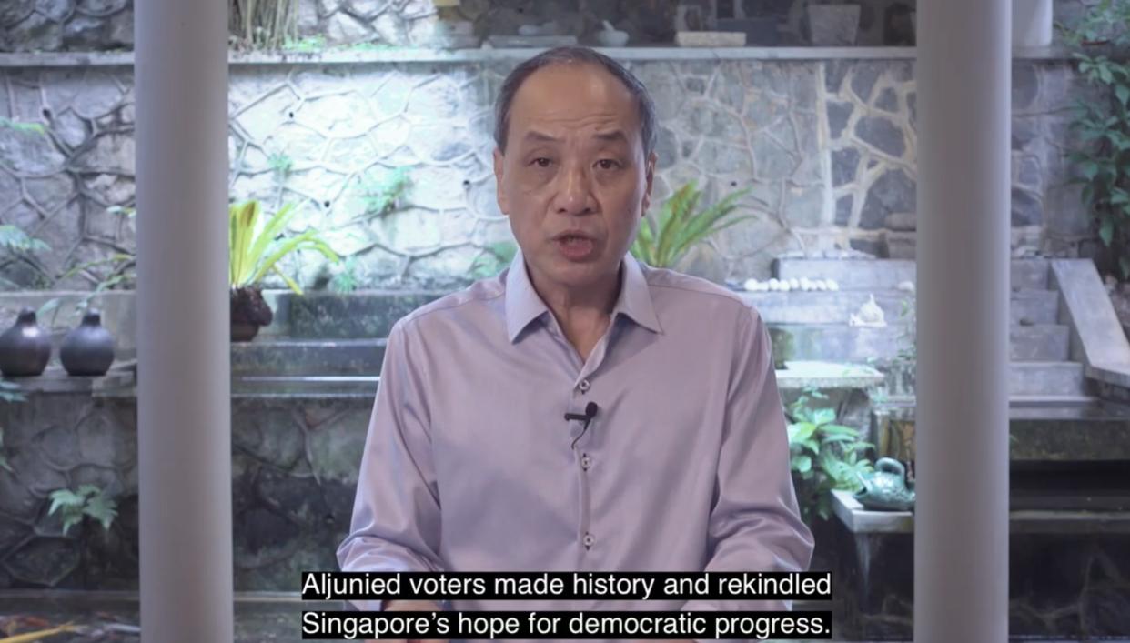 Former Workers' Party secretary-general Low Thia Khiang. (PHOTO: Screenshot/Facebook)