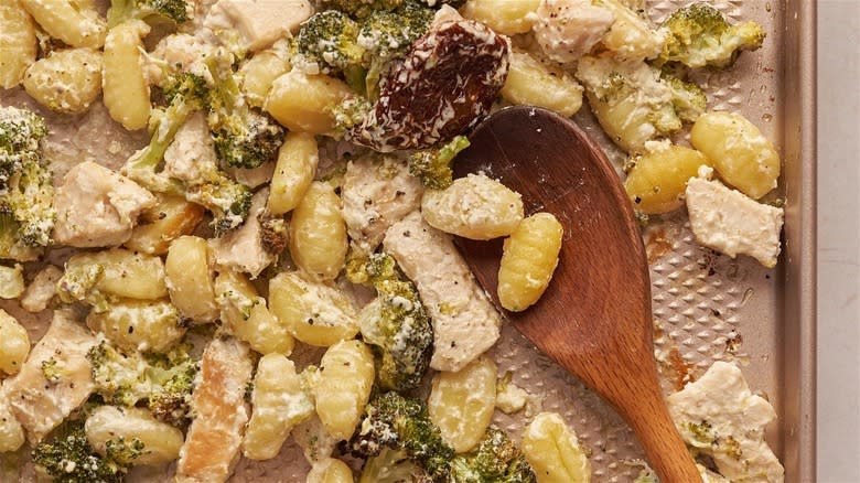 Sheet Pan Gnocchi With Chicken And Broccoli