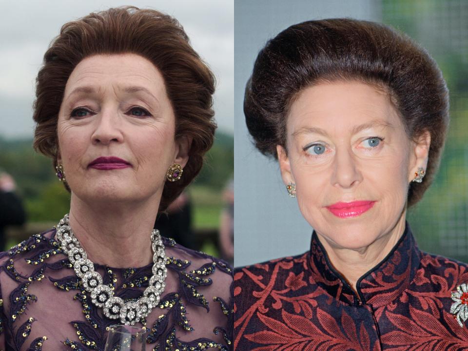 Lesley Manville plays Princess Margaret in season six of "The Crown."