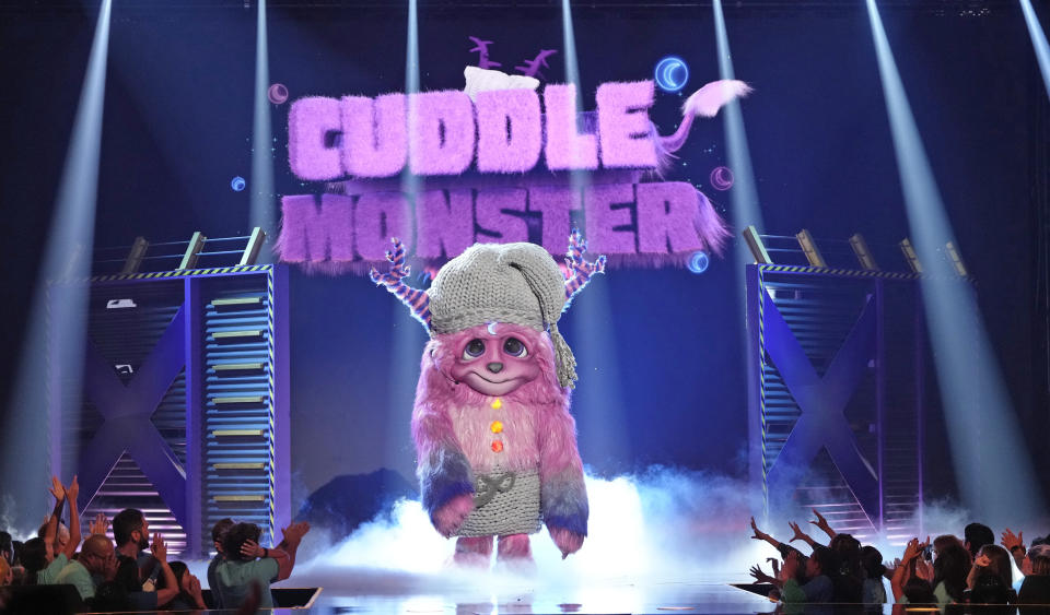 THE MASKED SINGER: Cuddle Monster in the “Trolls Night” episode of THE MASKED SINGER airing Wednesday, Nov. 15. (8:00-9:00 PM ET/PT ) on FOX. CR: Michael Becker / FOX. ©2023 FOX Media LLC.