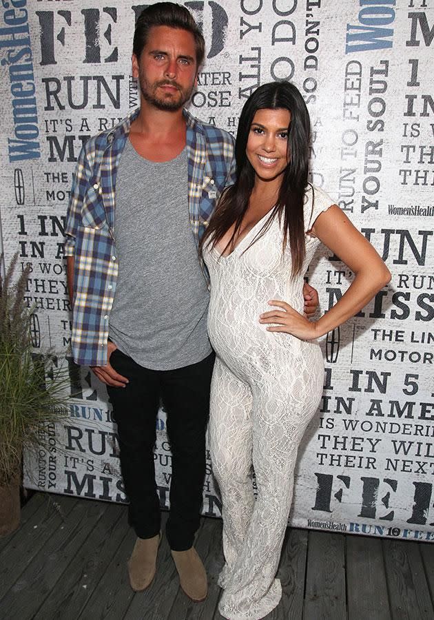 Kourtney and Scott are apparently trying for another baby! Source: Getty