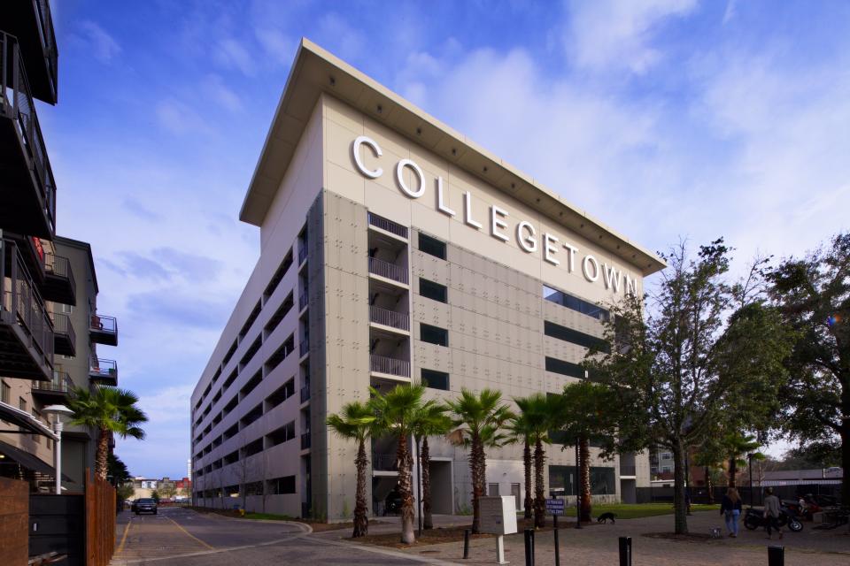 Collegetown Parking Garage built in 2018, located in Tallahassee, Florida