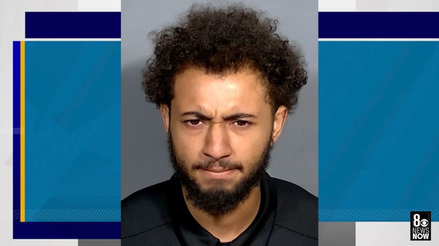 <em>Darius Higuera, 24, faces several attempted murder charges after police said he shot at two people in a vehicle more than 20 times in retaliation for a fight at a Fourth of July party. (LVMPD)</em>