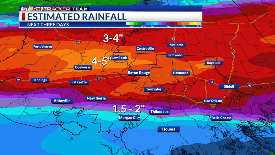 Estimated Rainfall Amounts