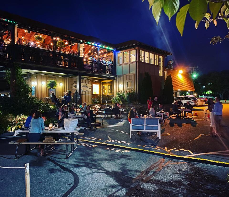 The Galley Hatch Restaurant and tap room in September 2020. The restaurant recently added an outdoor patio to keep up with a rising demand  that emerged from the COVID-19 pandemic.