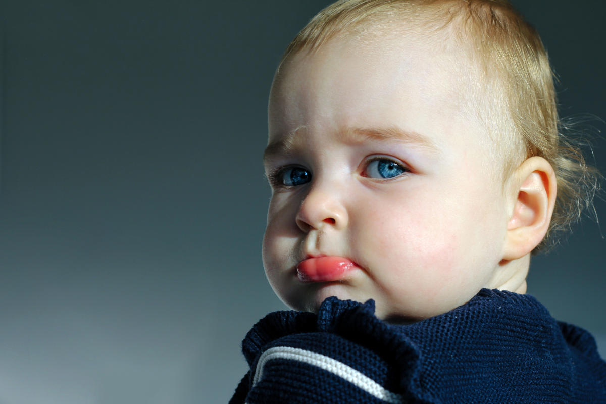 Будущий сын. Сына. Baby sulking.