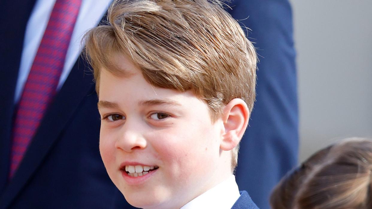 Prince George in a suit