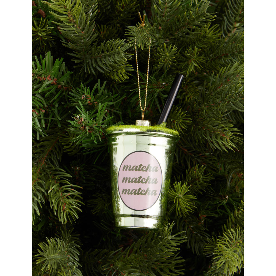 Matcha iced latte fans, Selfridges has just the bauble for you. (Selfridges)